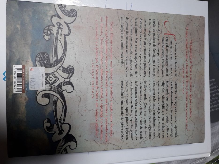 Livro O Nascimento de Venus