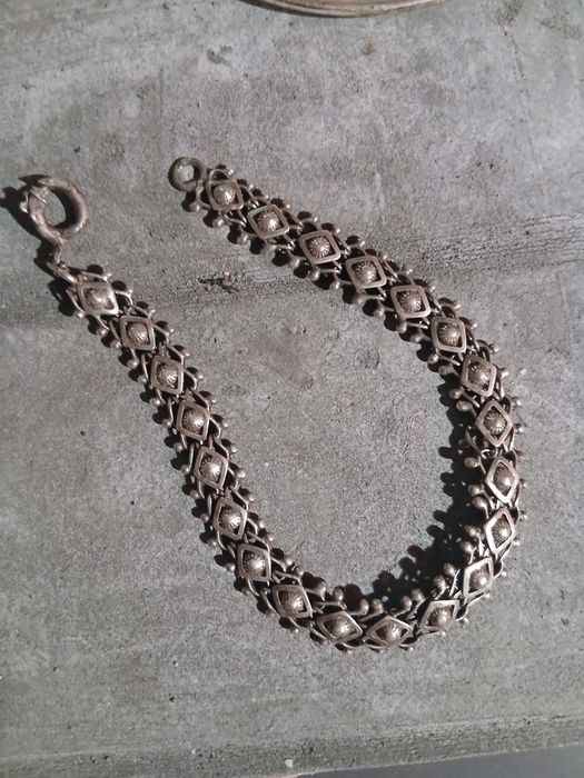 Argolas em prata/Pulseira em prata lei (925)