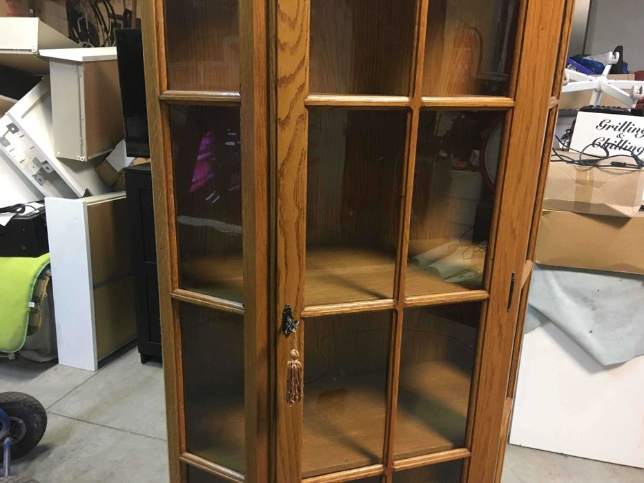 Witryna kredens dąb rustykalny