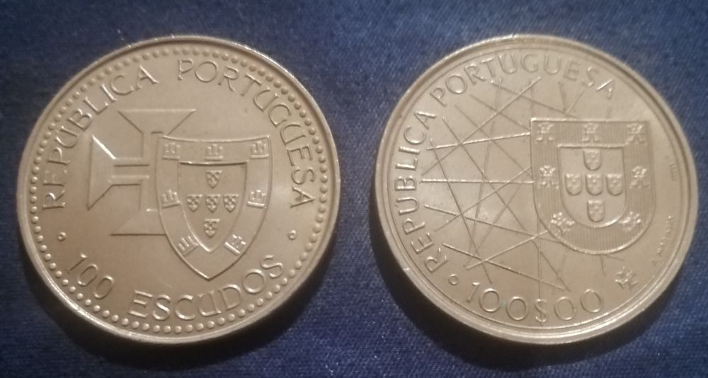 2 Moedas de 100 escudos