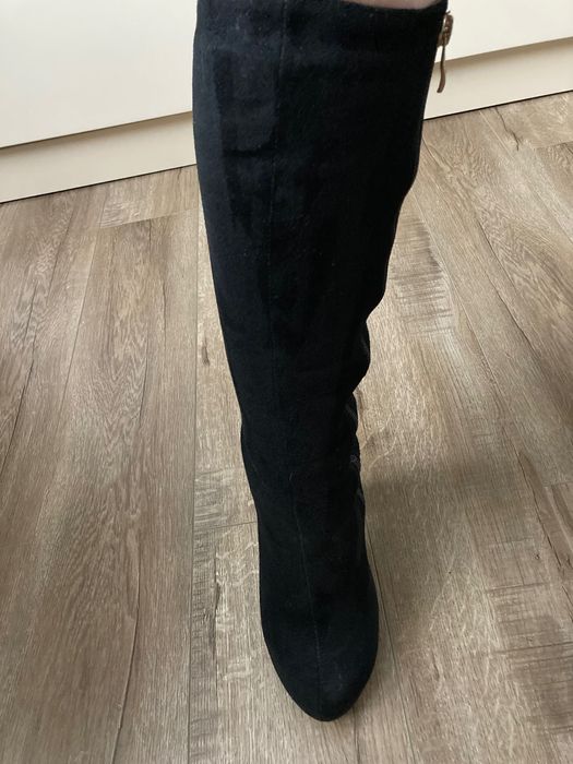 Чоботи натуральний замш