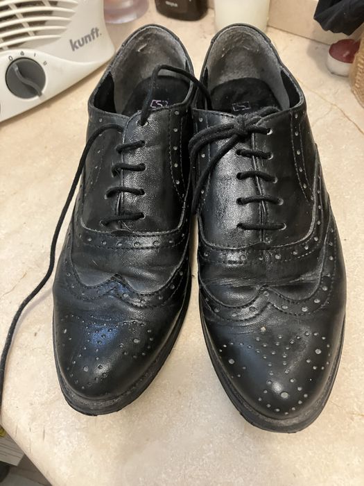 Seaside sapatos clássicos pele pretos