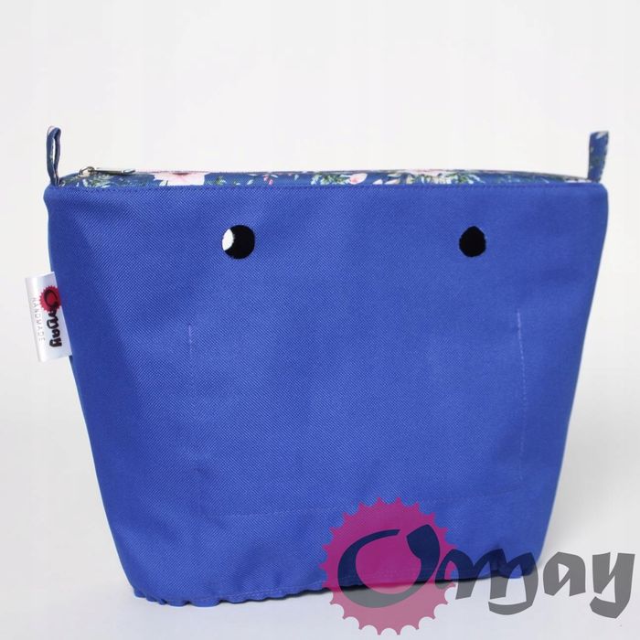 Niebieski organizer do OBAG STANDARD róże pudrowy róż 2 kieszenie OMAY