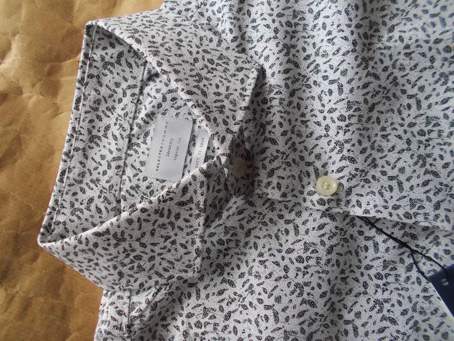 -M- SELECTED HOMME Designerska Nowa Koszula Męska M 40 cm Dania