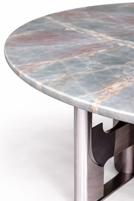 Mesa de Jantar em Quartzito Natural Jadore – Elegância Intemporal
