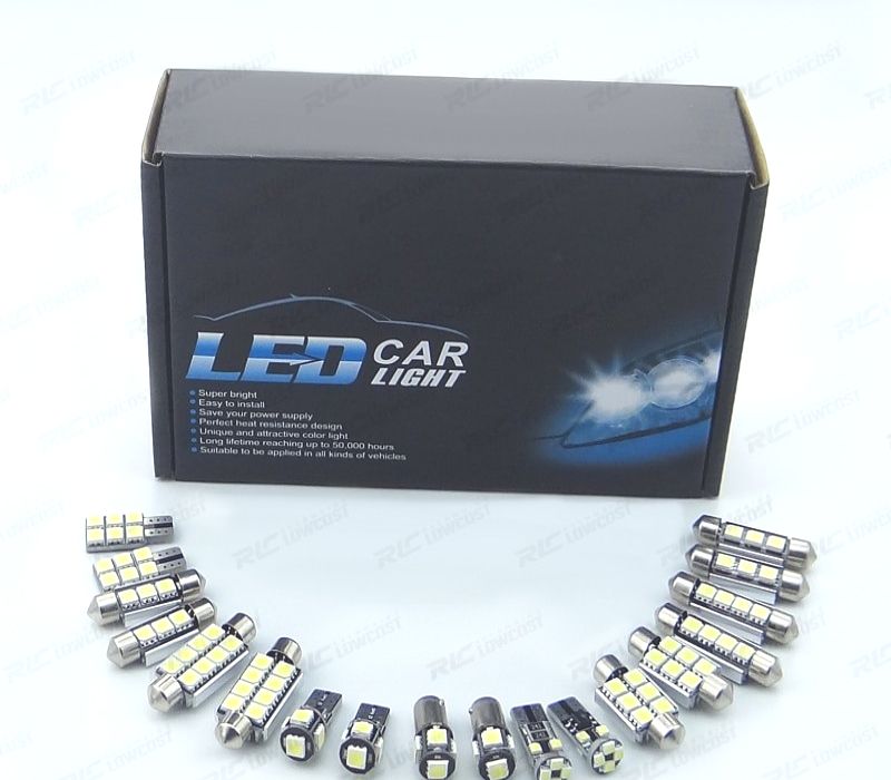 KIT COMPLETO 16 LAMPADAS LED INTERIOR PARA VOLKSWAGEN VW GTI MKV GOLF 5 MK5 GOLF5 06-09