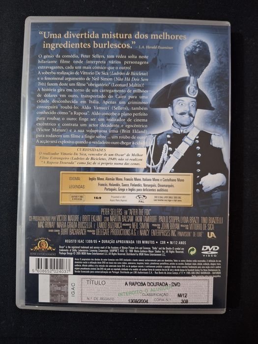 DVD A Raposa Dourada.