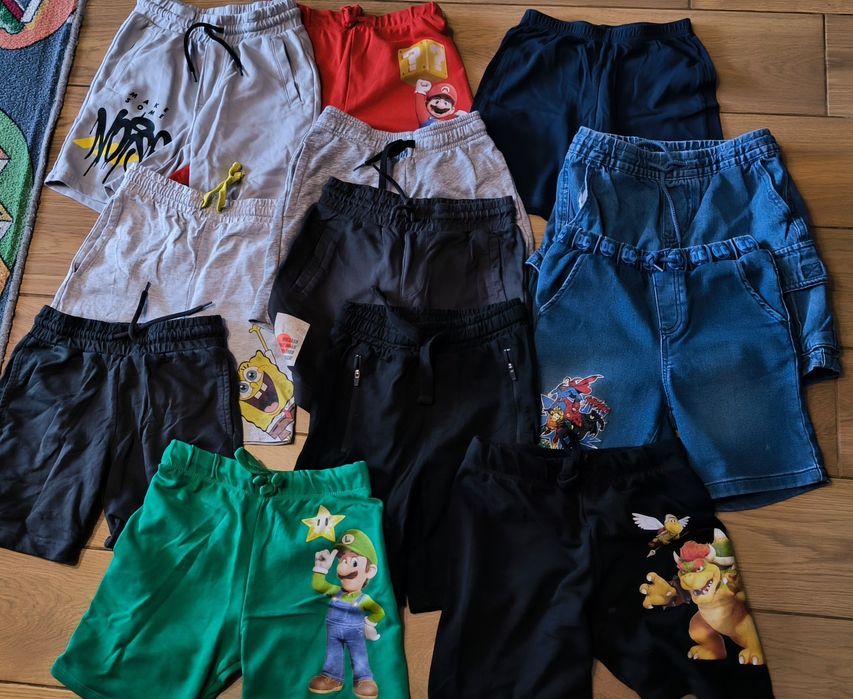Bajkowy zestaw spodenek chłopięcych rozmiar 134