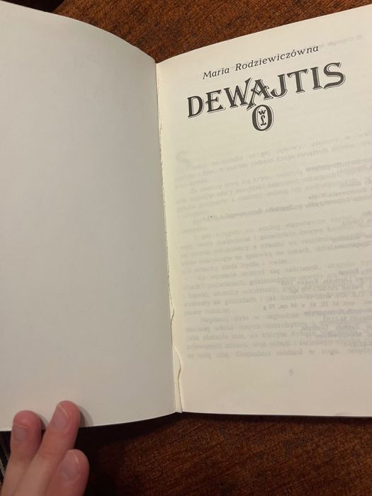 "Dewajtis" Maria Rodziewiczówna