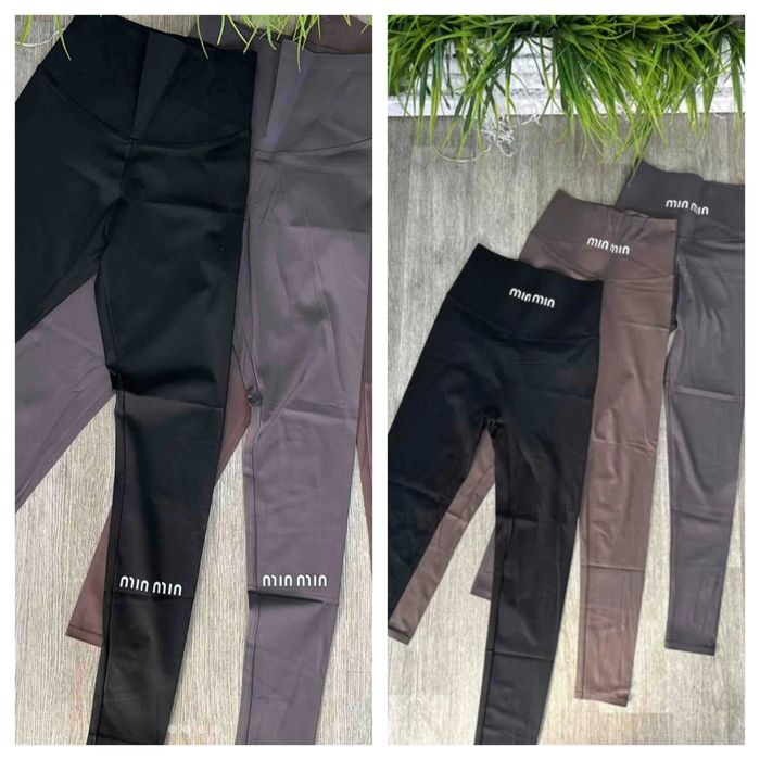 Трендові лосінки Miu miu, дайвінг, з ефектом утяжки, Туреччина, якість