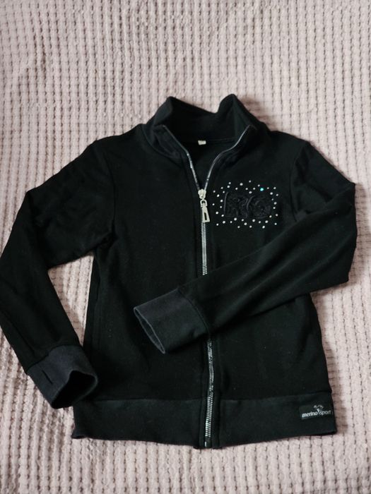Bluza gimnastyka artystyczna Merino Sport rozm. 140