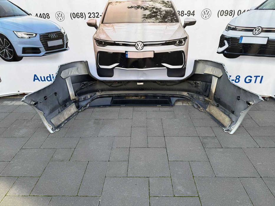 Бампер задній VAG для Volkswagen Golf 7 в кузові універсал до ресталінгу комплектний LA7W 5g9807421