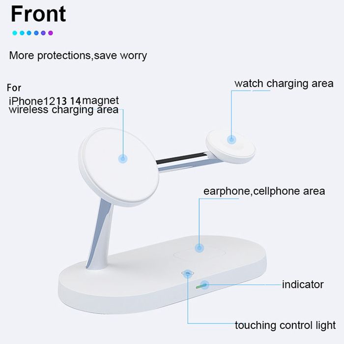 Estação Carregamento IPhone 12 13 14 - carregador rápido 15