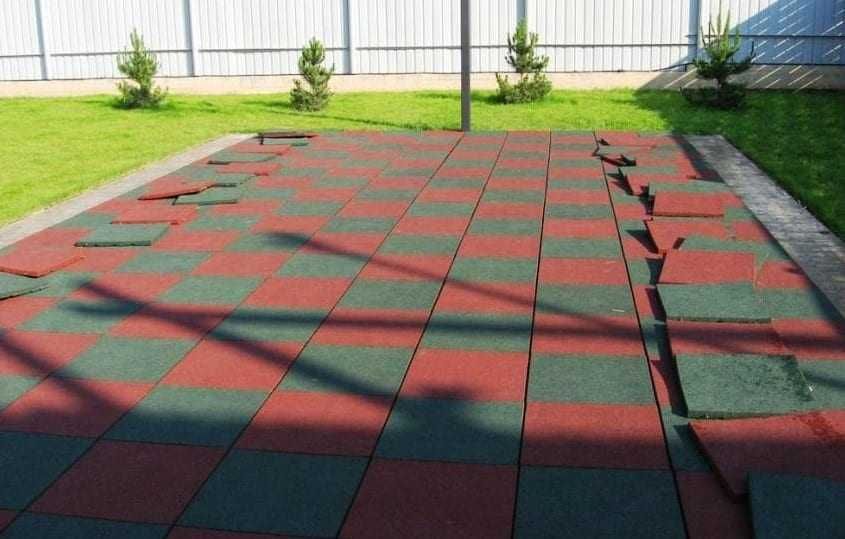 Резиновая плита 500*500 мм любой цвет в наличии