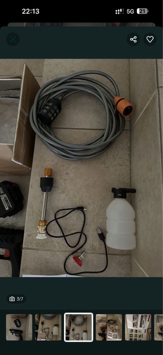 Pistola de pressão a bateria água, lavar carro