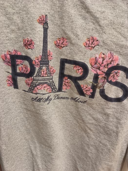 Damska nowa z metką szara bluza Paris w rozmiarze M/38