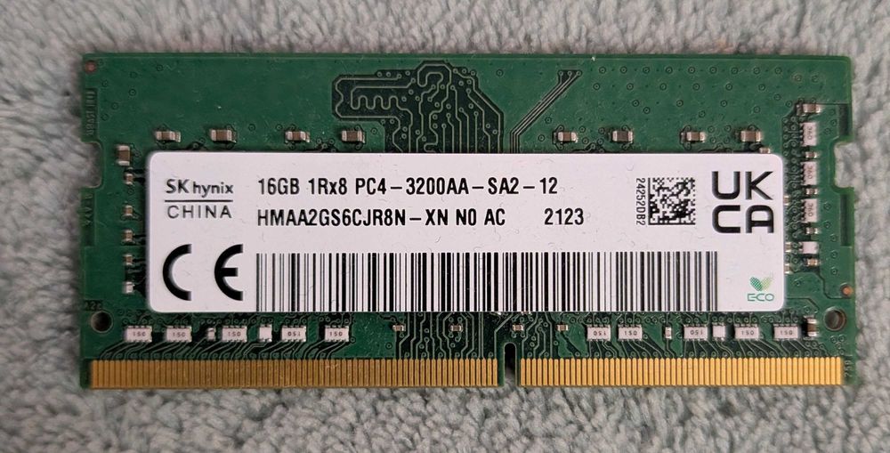 Пам'ять SK hynix 16 GB SO-DIMM DDR4 3200 MHz