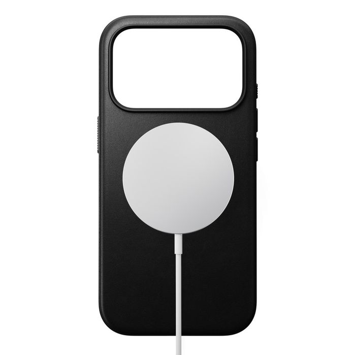 Nomad modern leather case - etui do iphone 18 pro / 17 pro kompatybilne z magsafe, skóra ecco (czarny)
