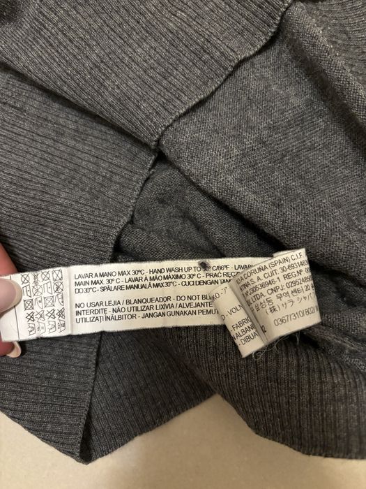 Szary golf zara men uniwersalny