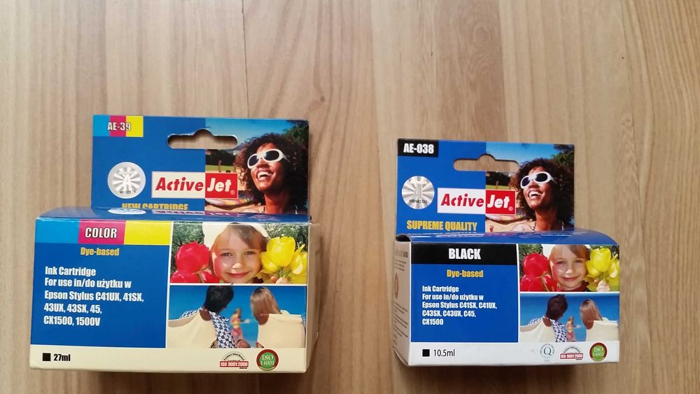 Tusze do drukarki EPSON Stylus ACTIVEJET AE-39 i GRATIS AE-038