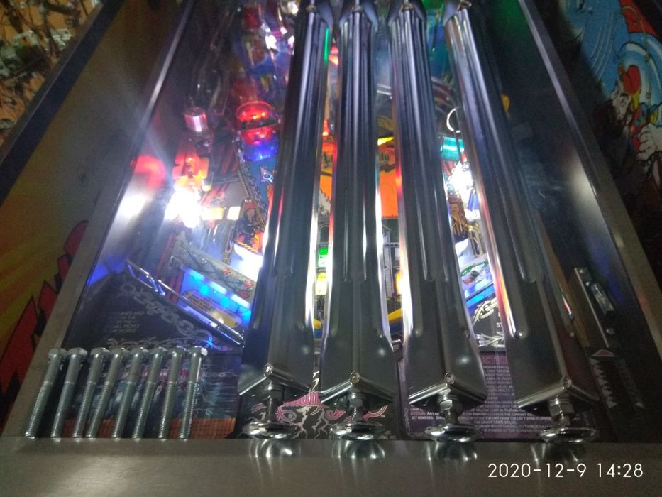 Flipper pinball arcade conjunto pernas com nivelador e parafusos