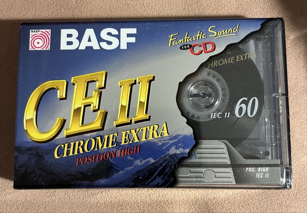 Nowa Kaseta Magnetofonowa BASF CE 2/II 60 chrome extra