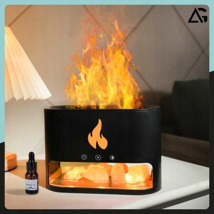 Nawilżacz Powietrza Kominek z Efektem Żywego Ognia LED NOWY