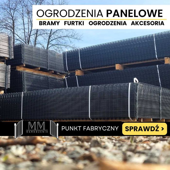 Panel 3D 173 cm  słupek podmurówka akcesoria