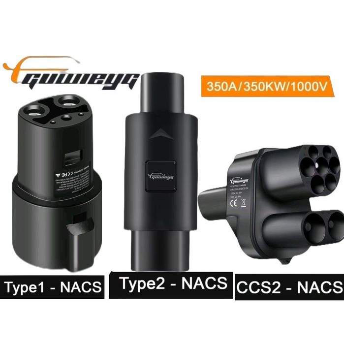Перехідник TYPE 1 CCS2 TYPE 2 TESLA GBT CCS1  NACS переходник зарядка guwieyg adapter ККС2 Feyree GBT DC  Тесла накс 500А 7квт 32А 500квт хвіст блоку