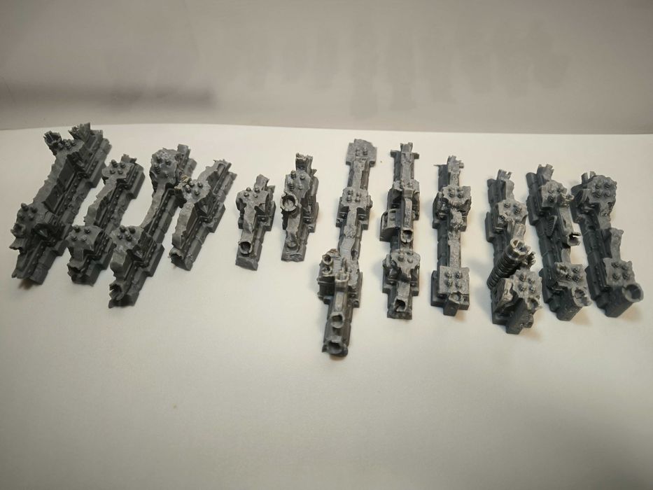 Małe zrujnowane murki SCI-FI Zestaw RPG Diorama Makieta Wargaming