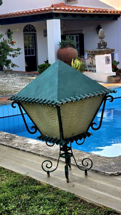 Par de lanternas de entrada antigas