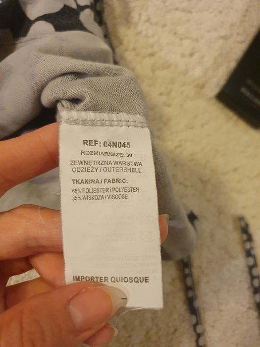 Tunika QUIOSQUE M 38 bluzka bluzeczka w grochy sweter swetr sweterek