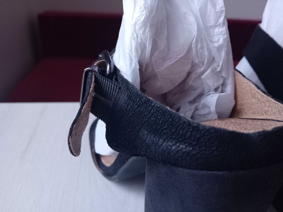 Klapki skórzane Wojas