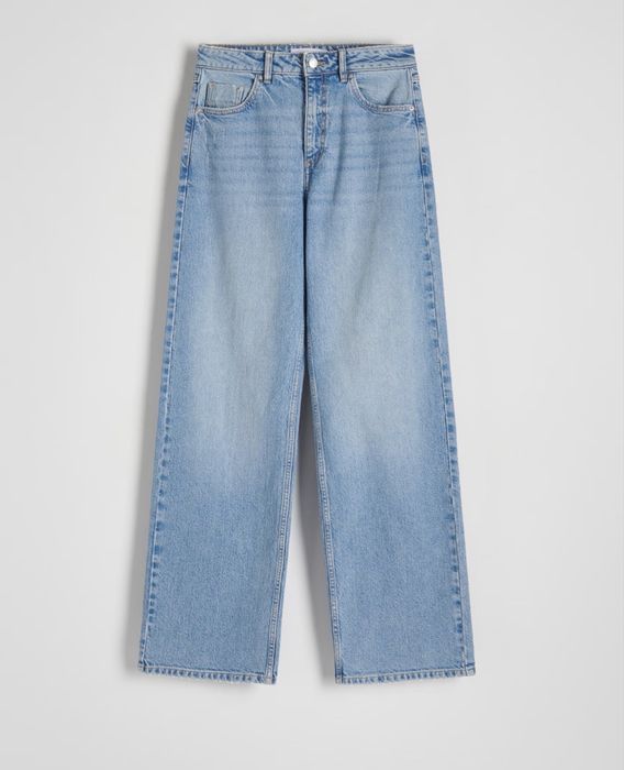 Блакитні джинси wide leg