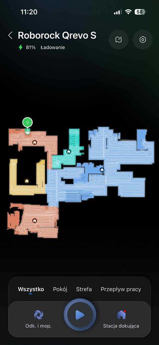 Robot mopujący ROBOROCK Qrevo S Biały,mopowanie-odkurzanie,Gwarancja