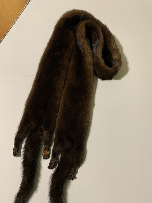 Хутро норки комірець