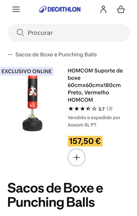 Saco De Boxe com base.