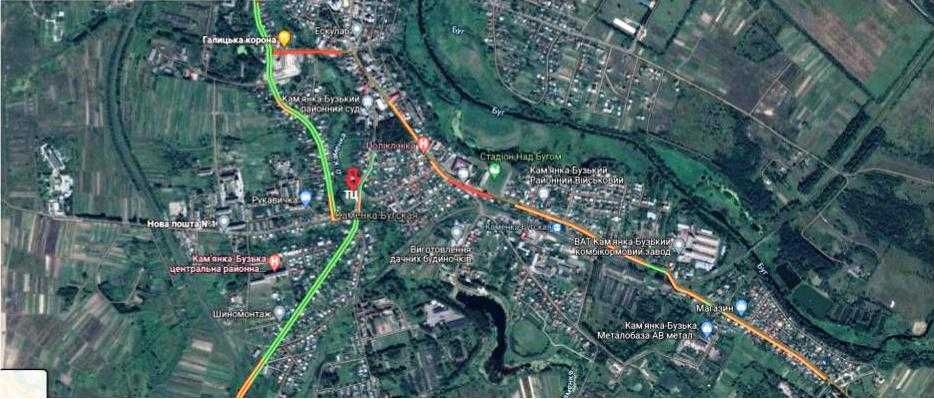 Продаж ділянки для торгового центру в центрі м. Кам'янка-Бузька