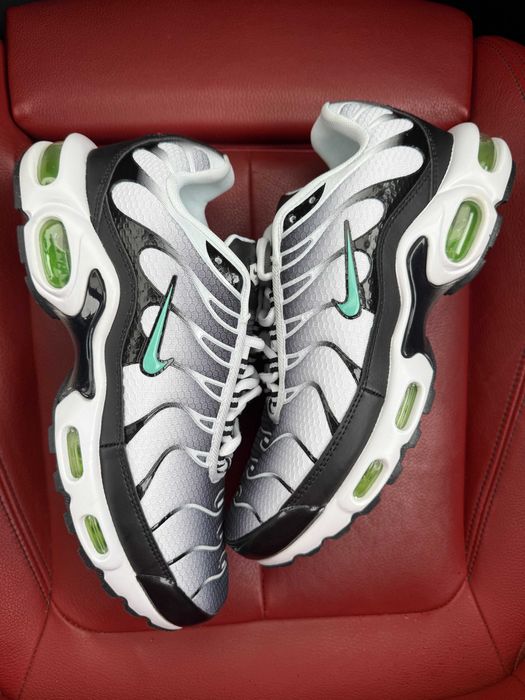 (БЕЗ ПЕРЕДОПЛАТИ) Nike Air Max Plus White Black Mint Green найк аір