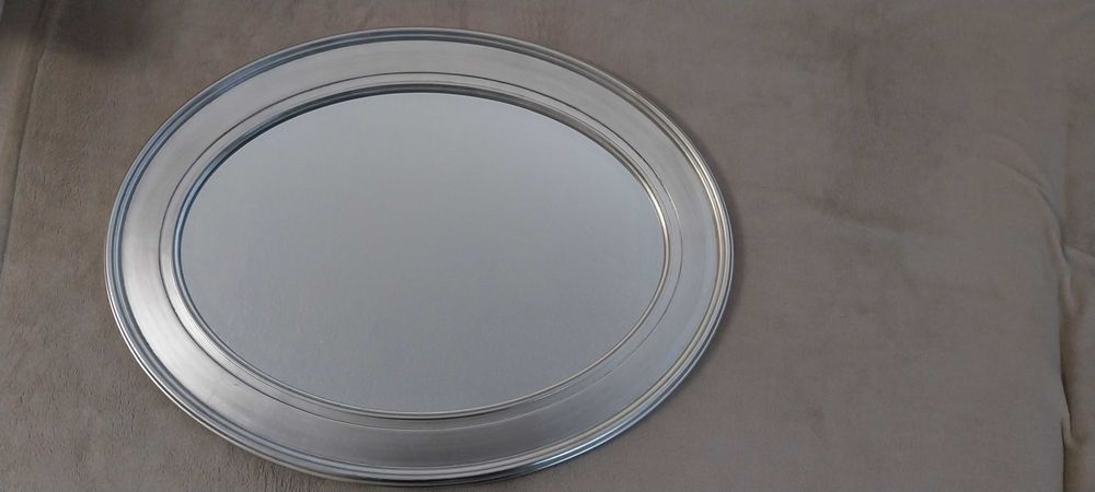 Espelho Prateado Oval