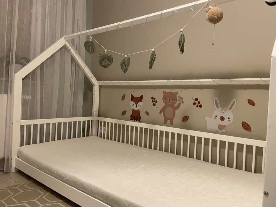 Łóżko domek Luletto Flori 200x90