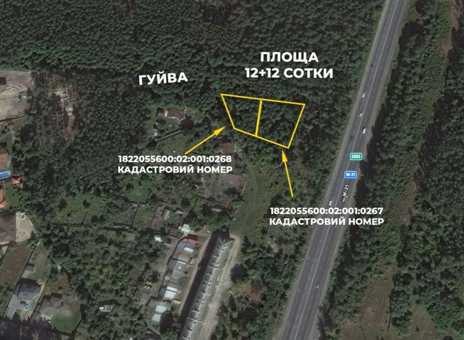 Продаж ділянки ГУЙВА від власника