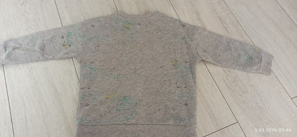 Sweter Zara bluza chlopieca szara r. 104