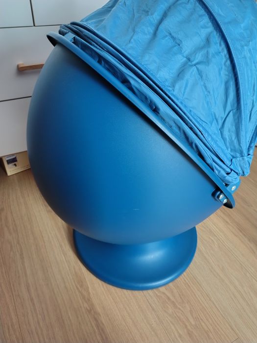 Fotel jajo Ikea obrotowy kryjówka
