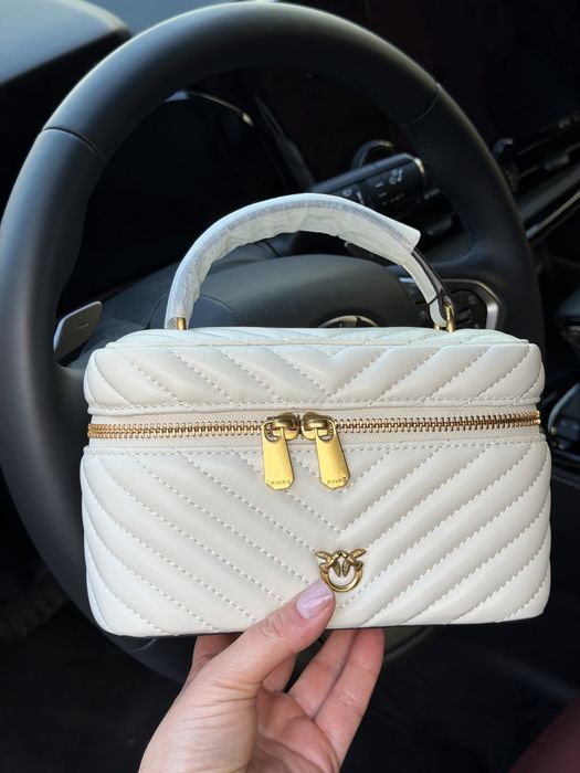 Сумка Pinko біла Vanity soft mini