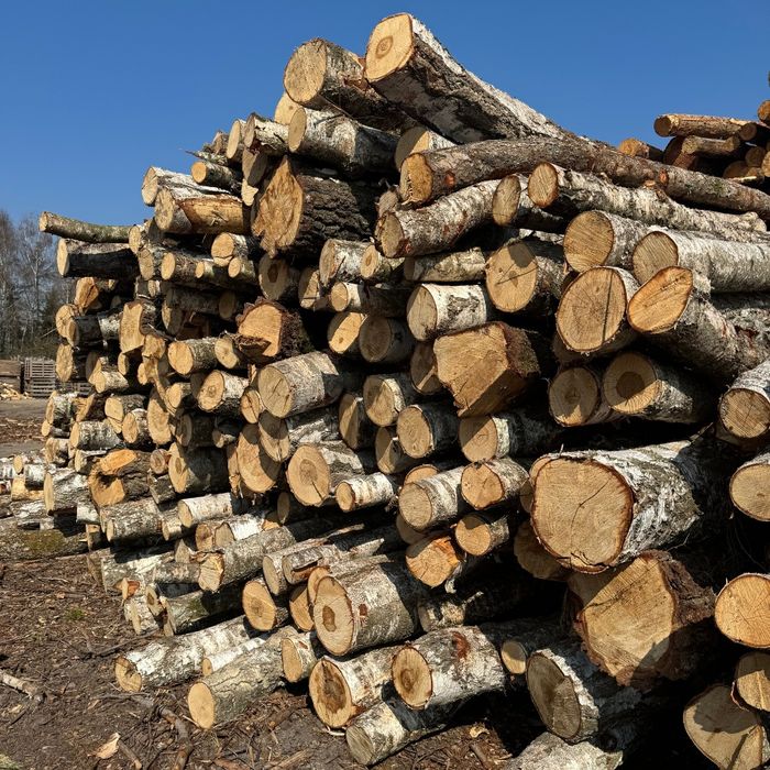 Drewno drzewo  opałowe kominkowe, dąb, brzoza