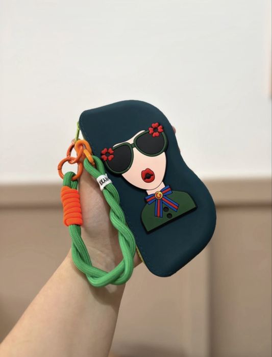 Etui na okulary przeciwsłoneczne / korekcyjne lato + ściereczka do czyszczenia