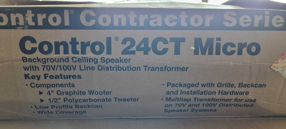 6 colunas JBL 24CT micro +2 subwoofers JBL 19CST; NOVOS; encastre teto64740525481858122