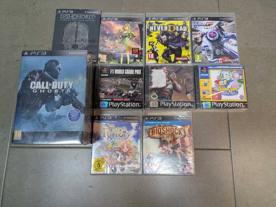 Lote Jogos Retro Raros Selados - Y-Fold - PS1 / PS3 - 10 unidades