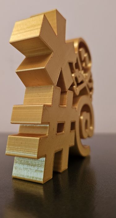 Młodzieżowa ozdoba pokoju, złoty kolor, wystrój, skull